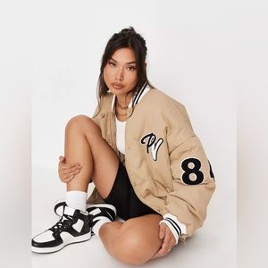 Tan Pennsylvania Varsity Jacket